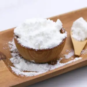 Bulk Coconut Milk Powder in wooden bowl